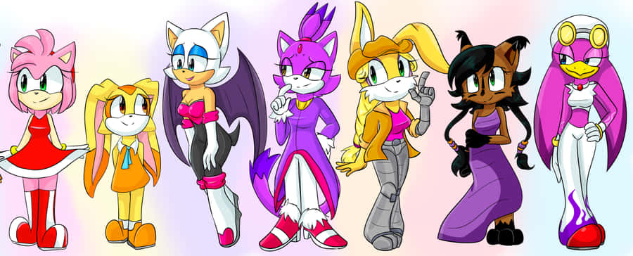 The Ultimate Sonic Adventure: Sonic Characters Unite Wallpaper