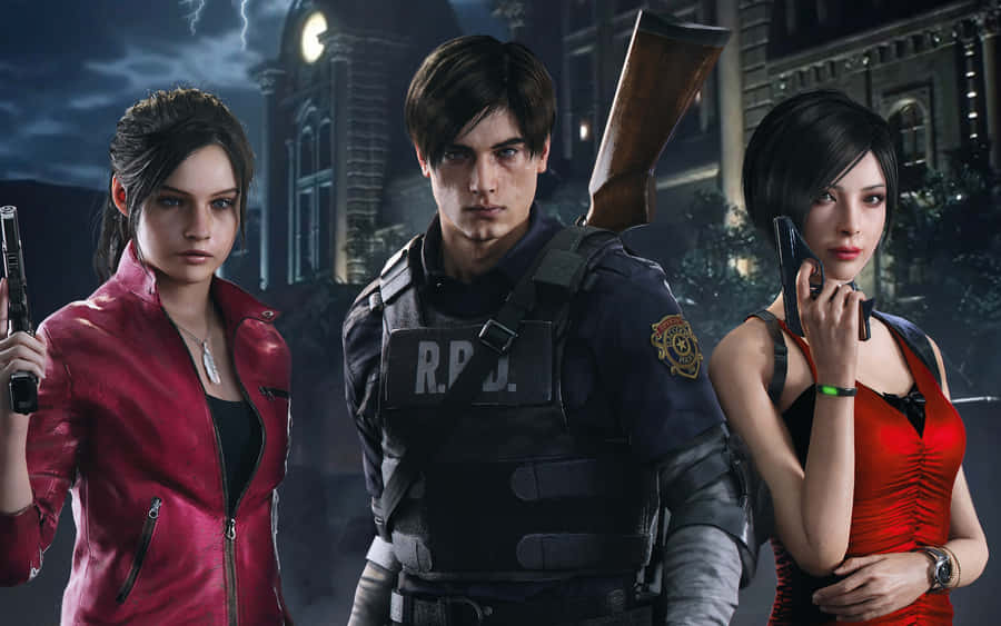 The Ultimate Squad Of Resident Evil Characters Wallpaper