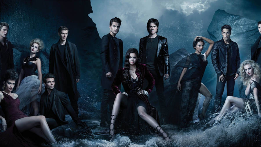 The Vampire Diaries Cast Wallpaper