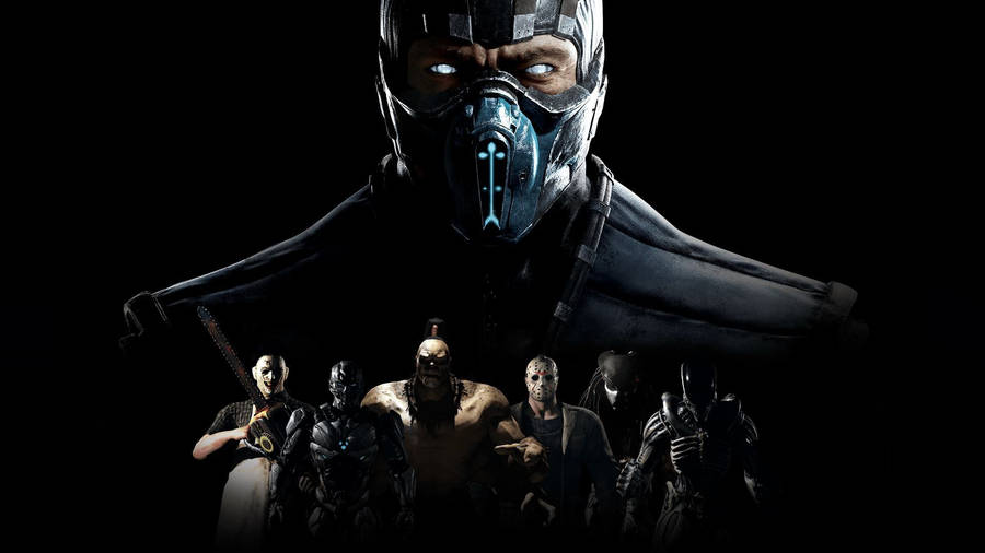 The Villain Fighters Of Mortal Kombat Wage Battle Wallpaper