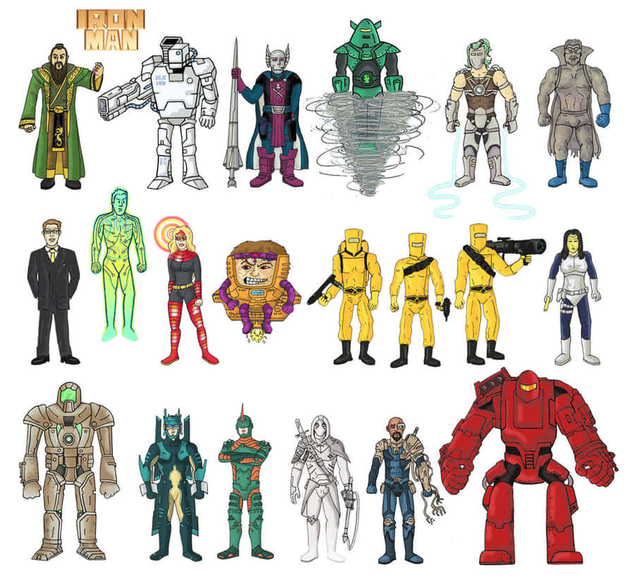 The Villains Behind Iron Man - An Unforgettable Act Wallpaper