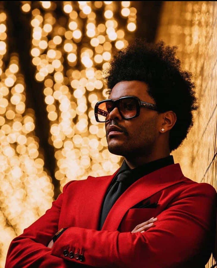 The Weeknd In After Hours Album Wallpaper