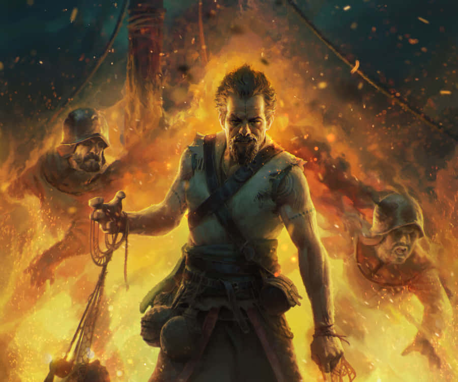 The Witcher Gwent Duel Under Moonlight Wallpaper