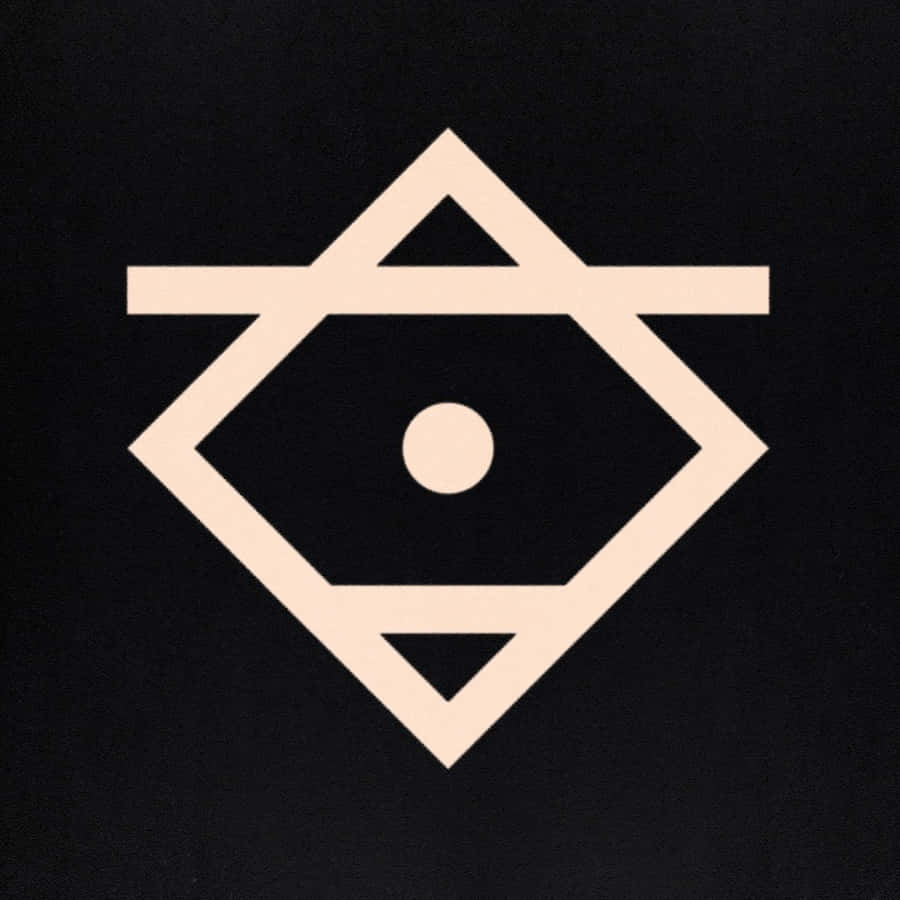 Thelema Symbol On Aged Parchment Wallpaper