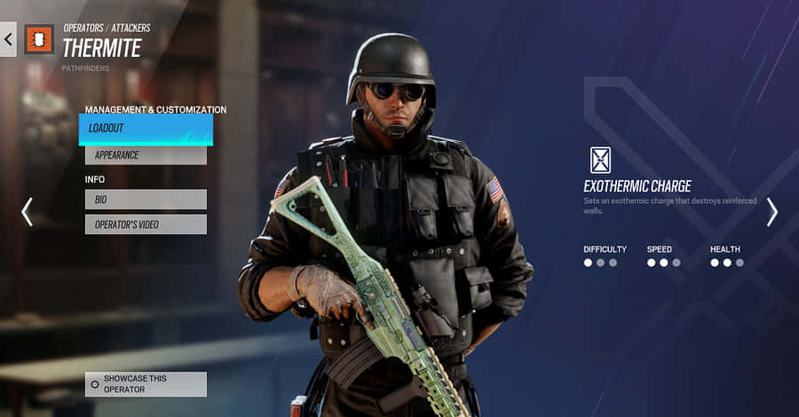 Thermite Operating His Unique Gadget In Rainbow Six Siege Wallpaper