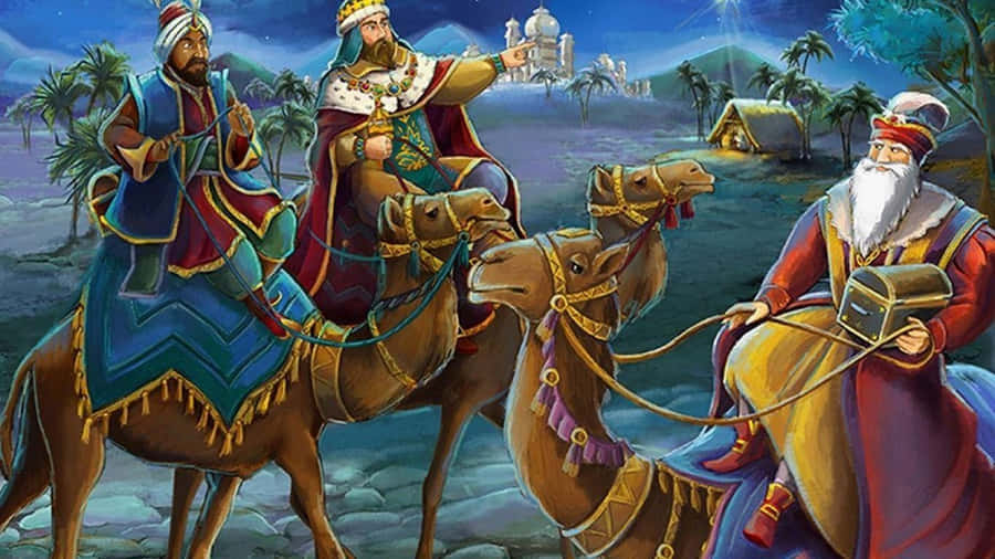 Three Wise Men Journey Wallpaper