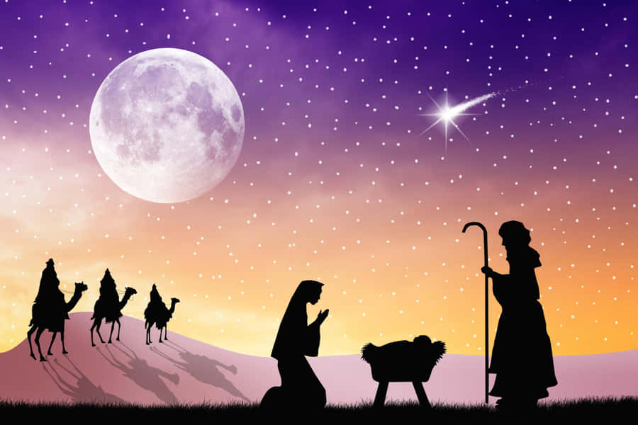 Three Wise Men Journey Wallpaper