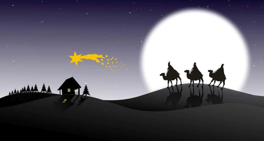 Three Wise Men Journey Wallpaper