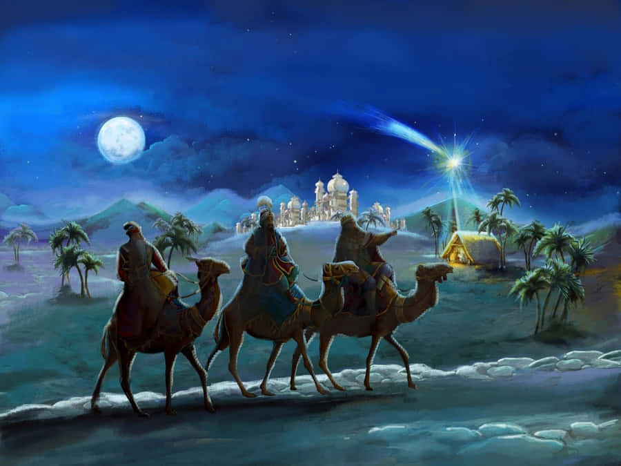 Three Wise Men Journey Wallpaper