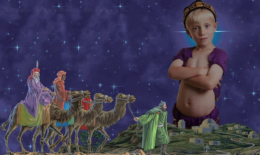 Three Wise Men Journey Wallpaper