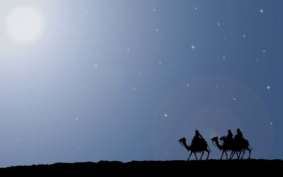 Three Wise Men Journey Wallpaper