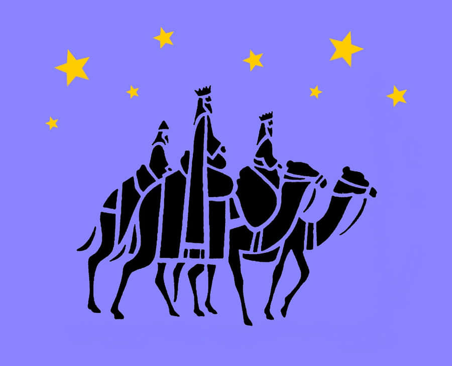 Three Wise Men Journey Wallpaper