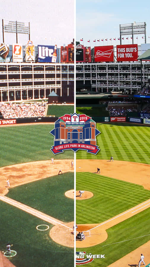 Thrilling Action In Mlb Baseball League Wallpaper