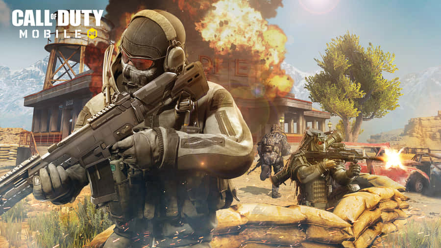 Thrilling Call Of Duty Battle Scene Wallpaper