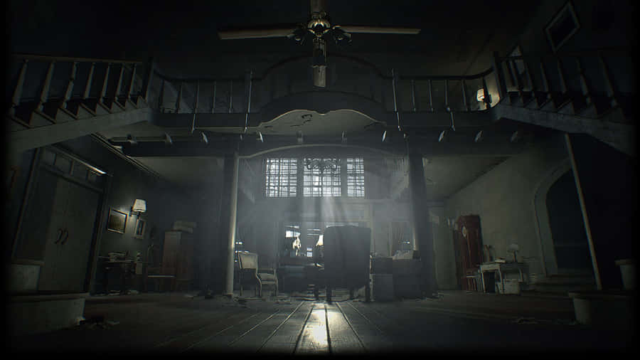 Thrilling Screenshot From Resident Evil 7 Game Wallpaper