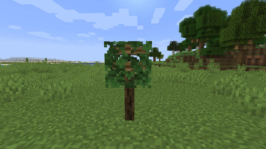 Thriving Minecraft Farm With Crops And Livestock Wallpaper