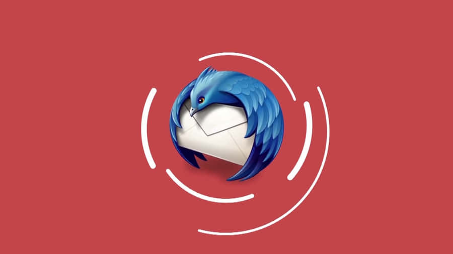 Thunderbird Logo Red Background Wallpaper
