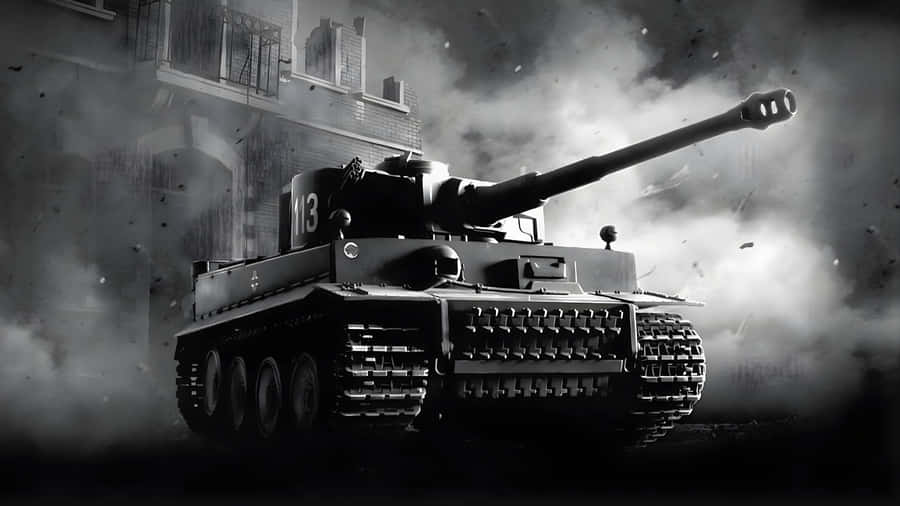 Tiger Tank In Battle Wallpaper