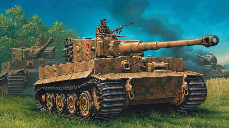 Tiger Tank In Battle Wallpaper
