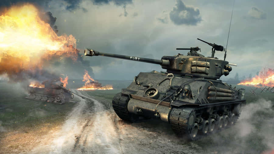 Tiger Tank In Battle Wallpaper