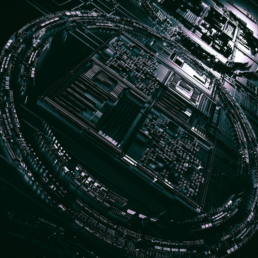 Tilt-shift Processor Chip Wallpaper