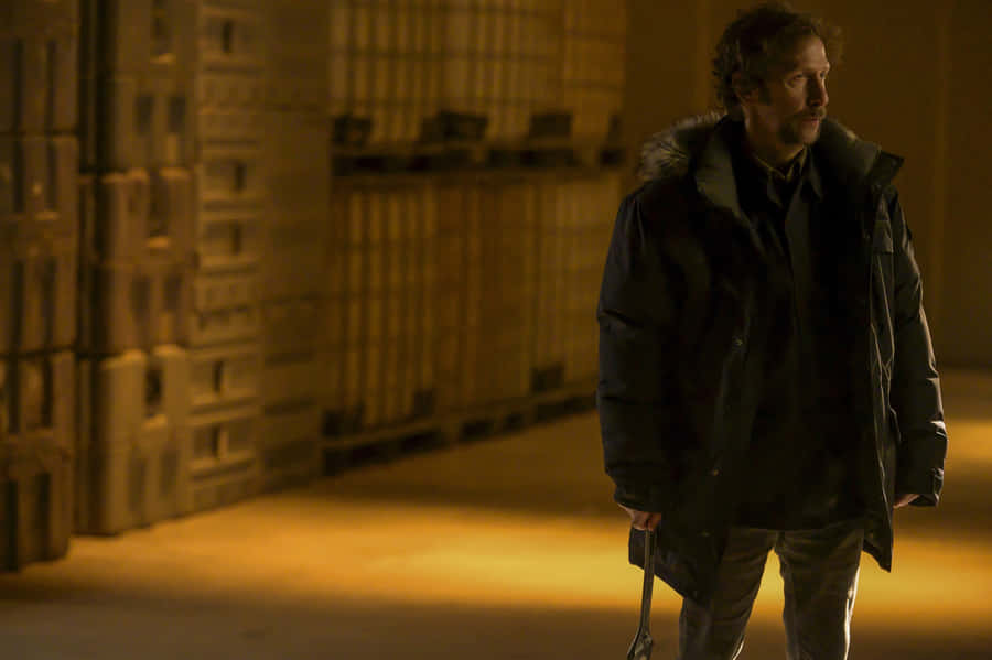 Tim Blake Nelson Posing At A Photoshoot. Wallpaper