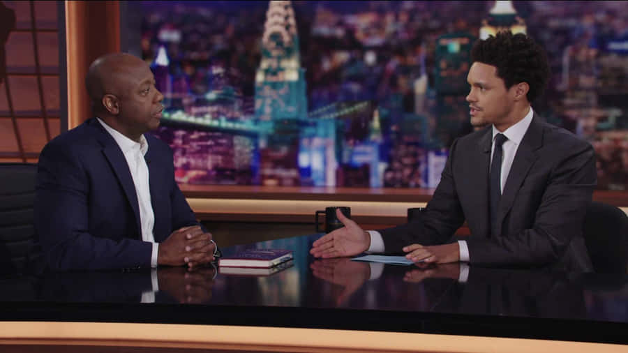 Tim Scott With Trevor Noah Wallpaper