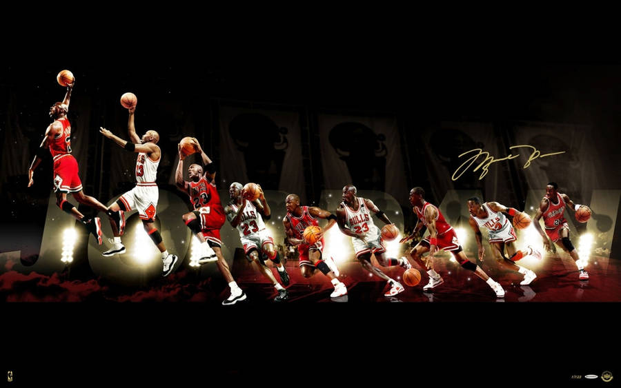 Time Lapse Photo Michael Jordan Hd Wallpaper