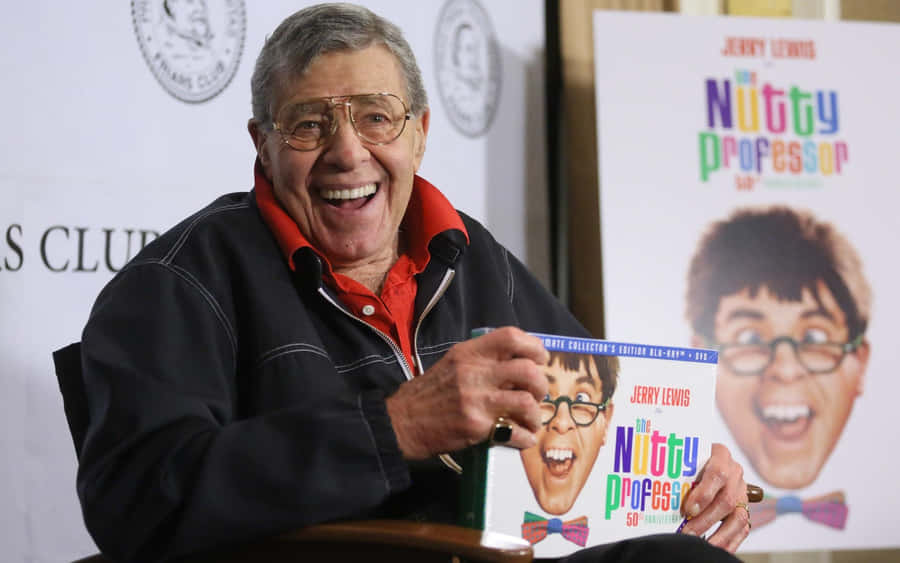 Timeless Elegance - A Classic Portrait Of Jerry Lewis Wallpaper