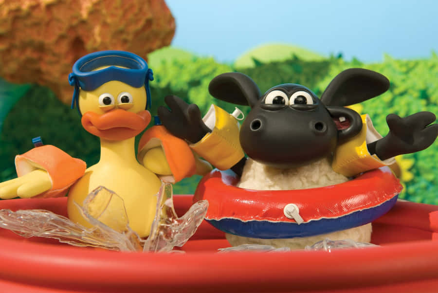 Timmy Time_ Friends_ Swimming_ Adventure Wallpaper