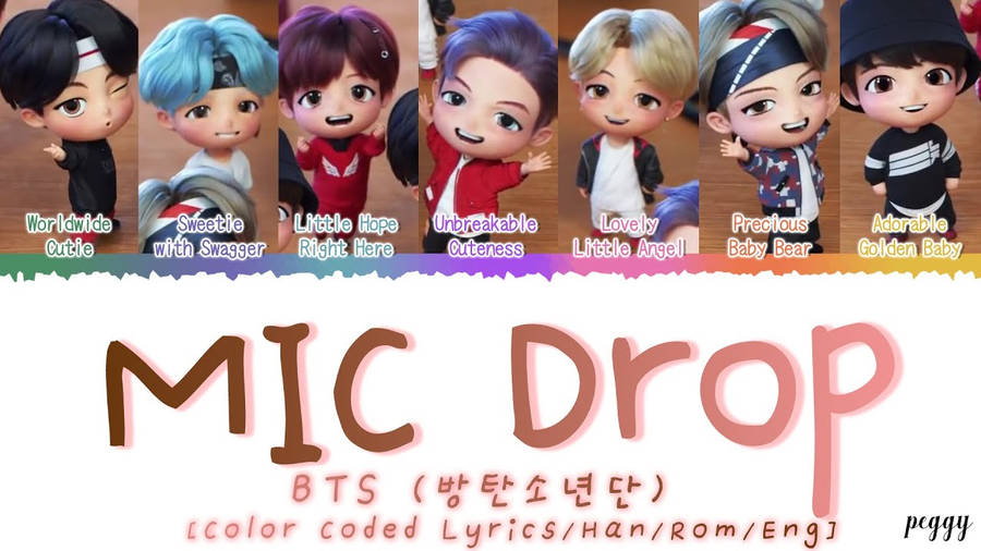 Tiny Tan Bts Mic Drop Cover Wallpaper