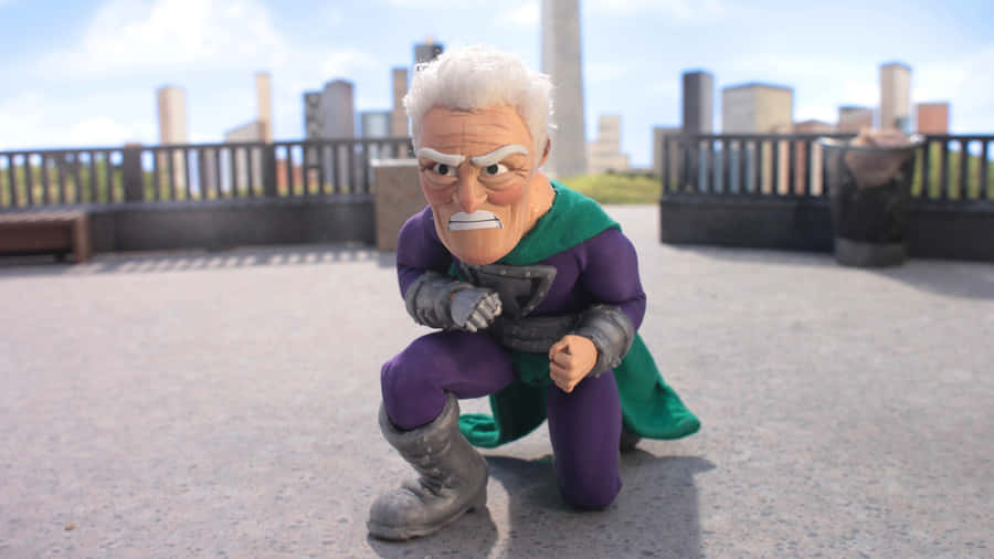 Titanium Rex In Action From Supermansion Wallpaper
