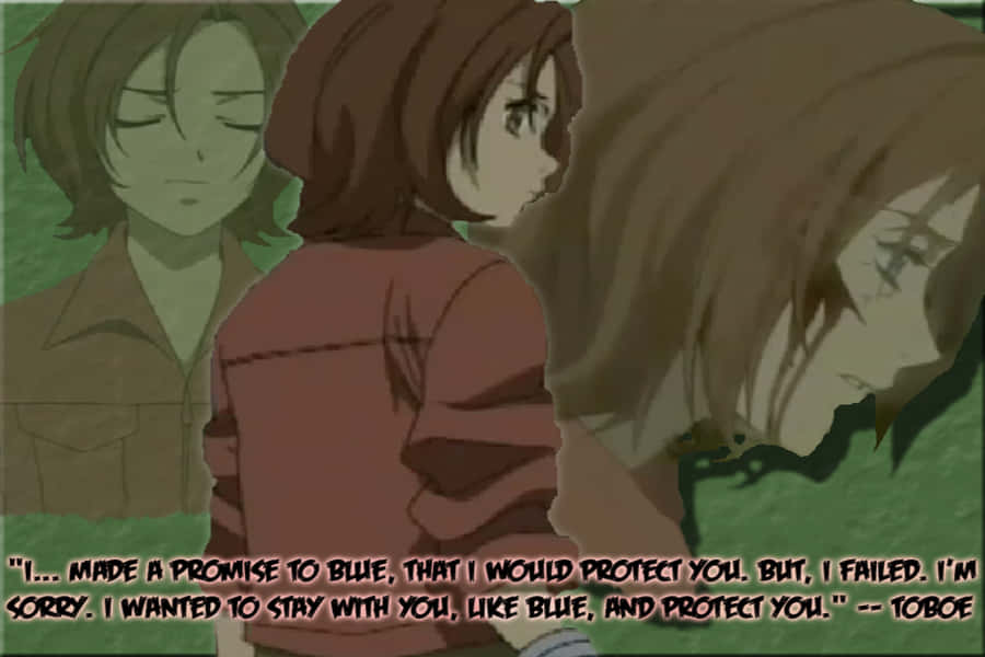 Toboe Contemplating Under The Moon Wallpaper