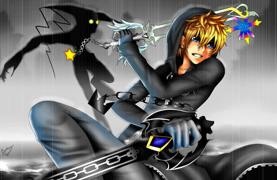 Together Again - Roxas, The Keyblade Warrior From Kingdom Hearts Wallpaper