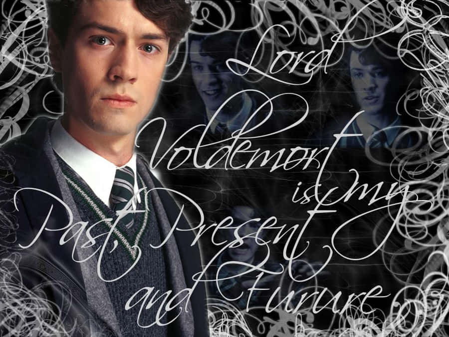 Tom Riddle Embracing The Dark Side Of Magic Wallpaper