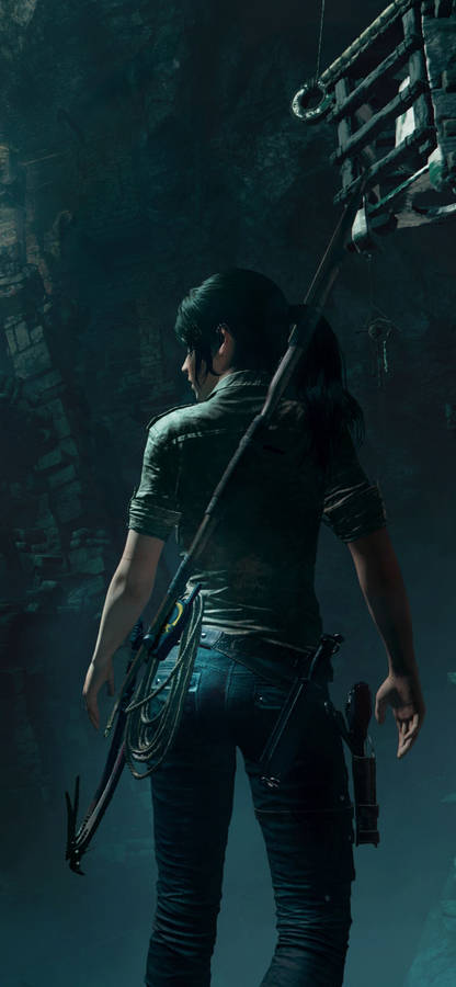 Tomb Raider In Dark Iphone Wallpaper