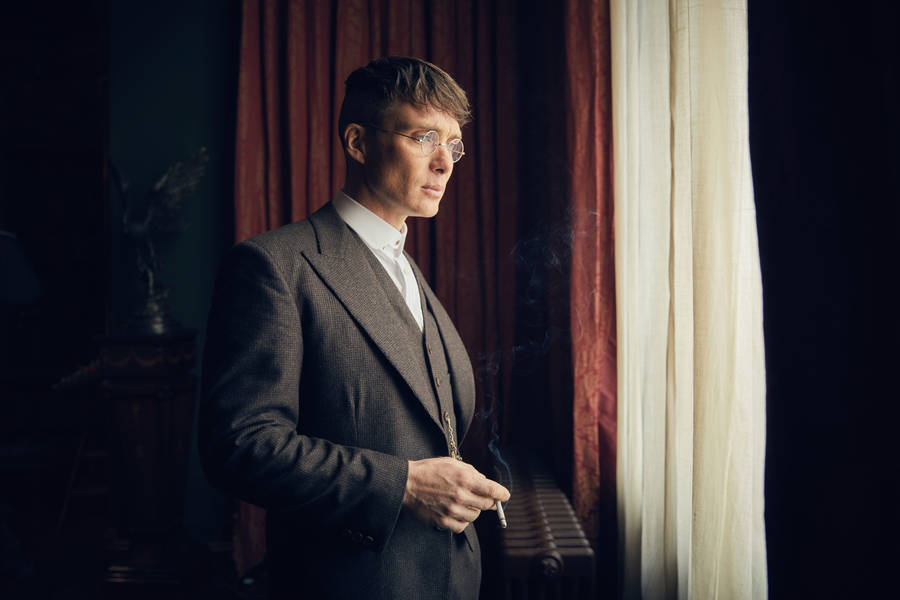 Tommy Shelby 4k Glasses Wallpaper