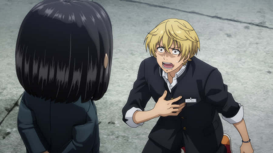 Tomodachi Game Anxious Confrontation Wallpaper