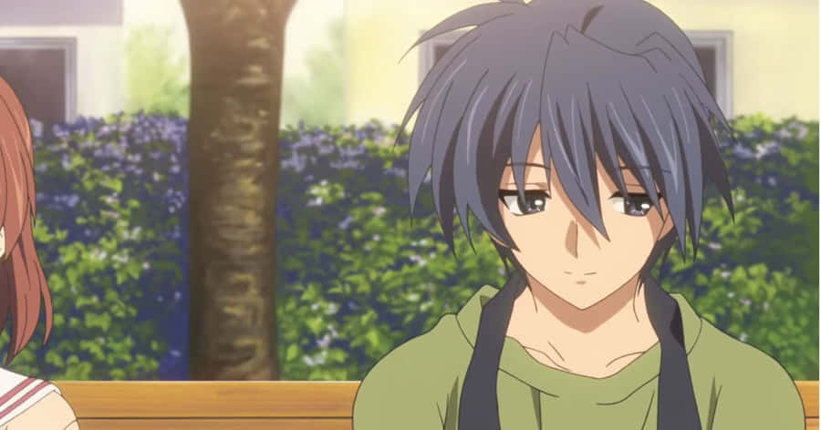 Tomoya Okazaki In Deep Thought Wallpaper