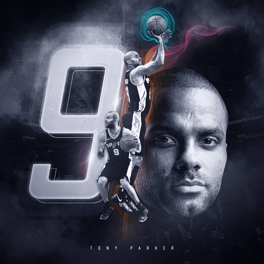 Tony Parker Black And White Wallpaper