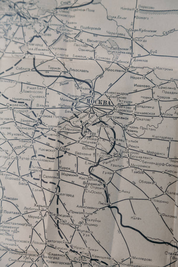 Topographic Map Of Moscow Wallpaper