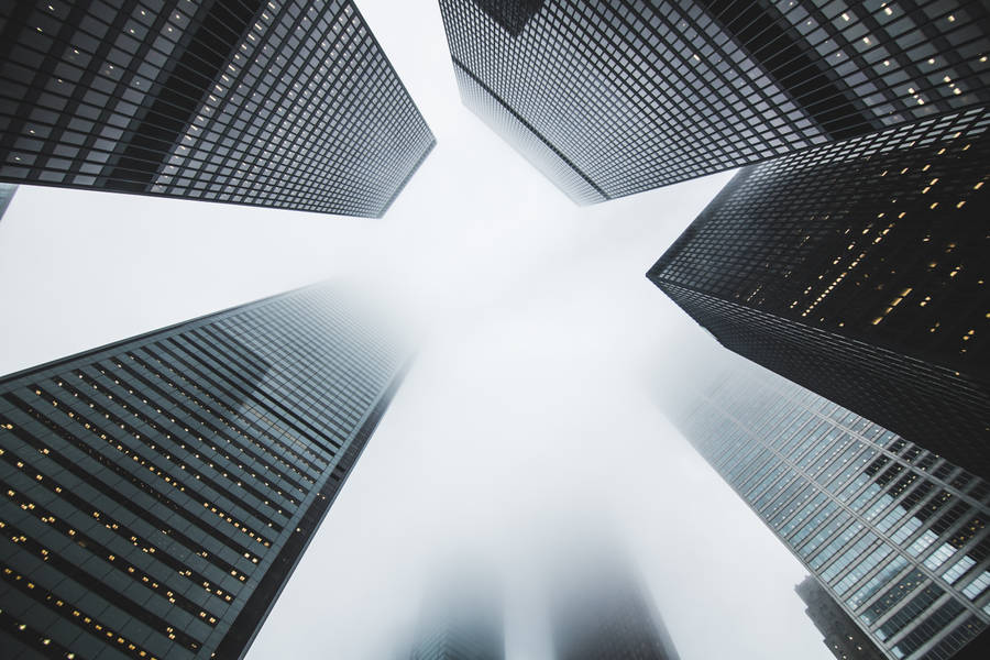 Toronto City Fog Architecture Wallpaper
