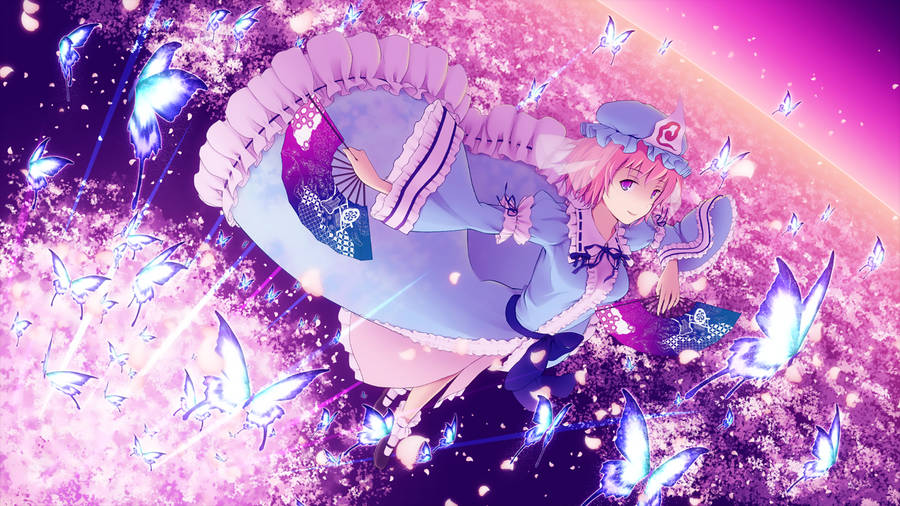Touhou Project Yuyuko Saigyouji Wallpaper