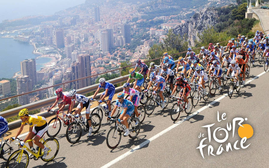 Tour De France Above The City Wallpaper