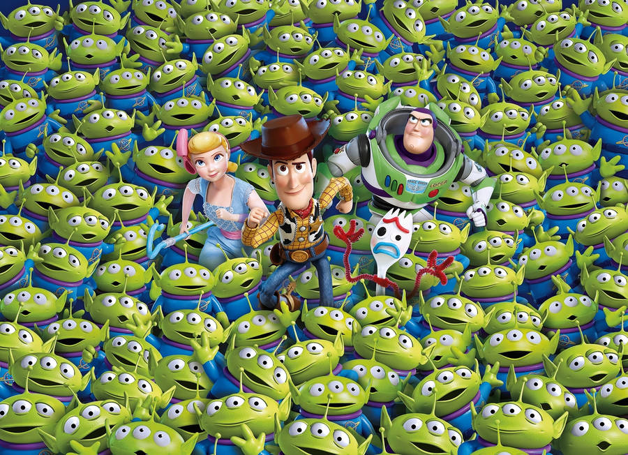 Toy Story Sea Of Alien Wallpaper