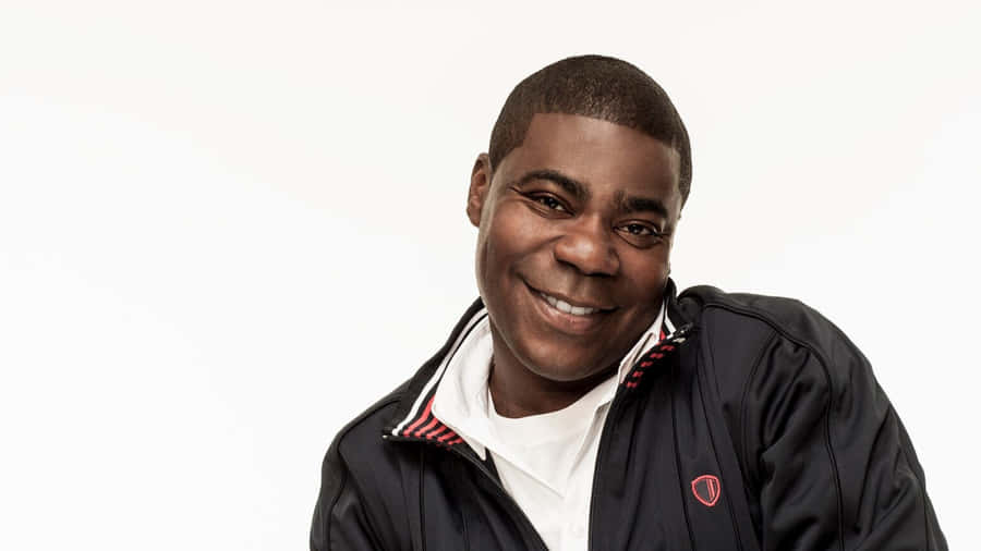 Tracy Morgan Laughing During An Interview Wallpaper