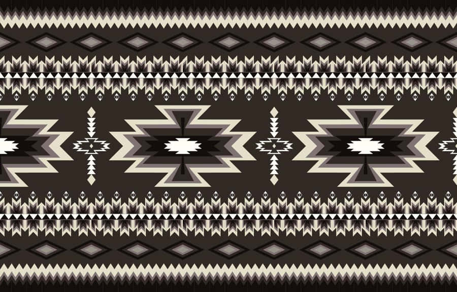Traditional Aztec Pattern Design Wallpaper