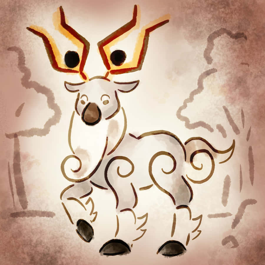 Traditional Eastern Wyrdeer Wallpaper