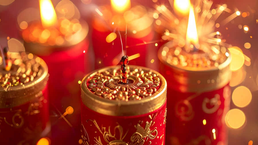 Traditional Firecrackers For Festivals Wallpaper