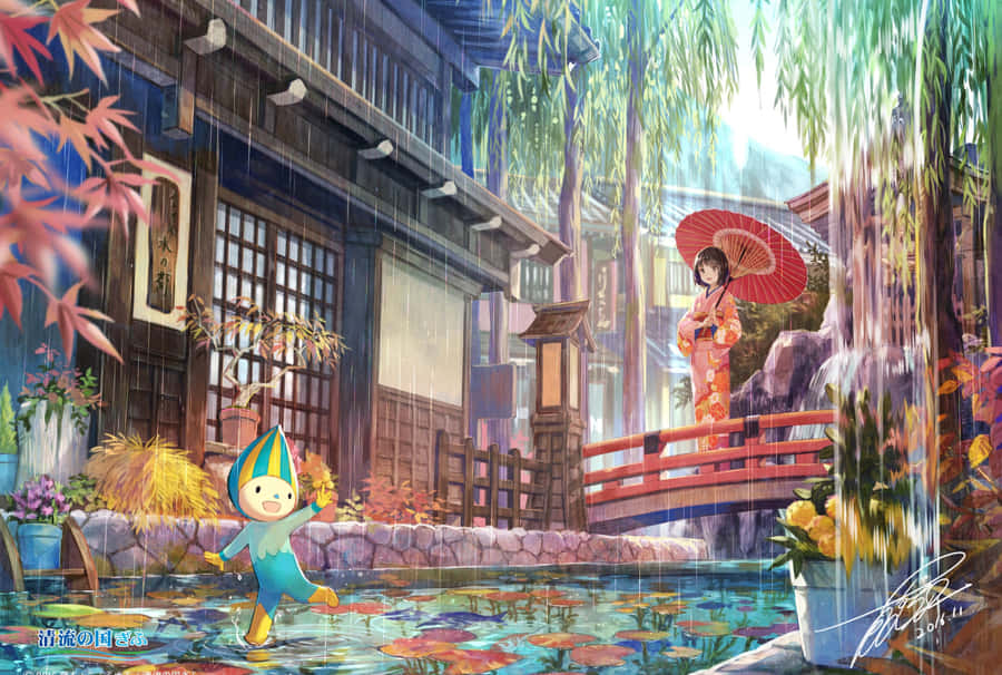 Traditional Japanese Lamp Wallpaper